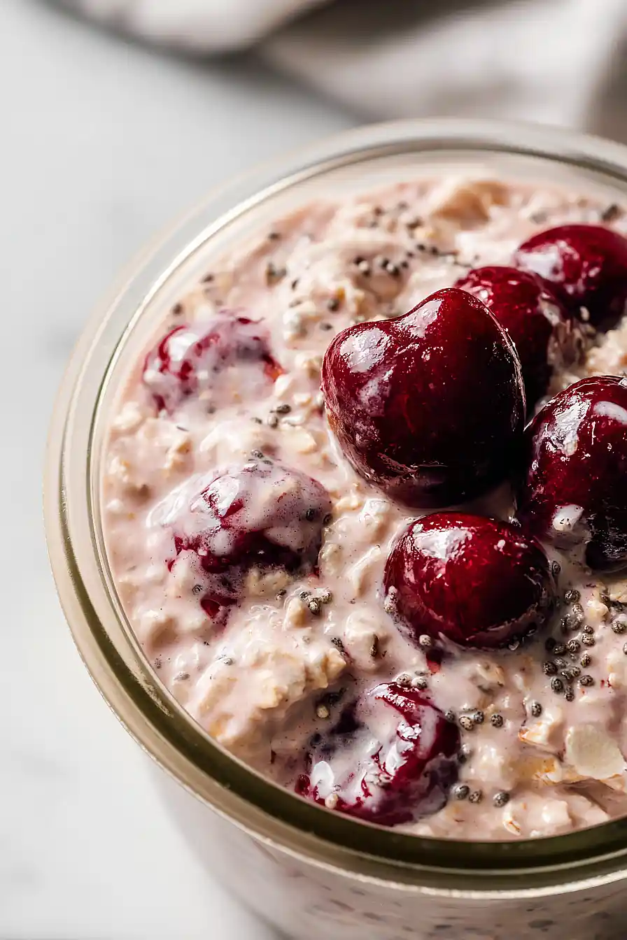cherry overnight oats