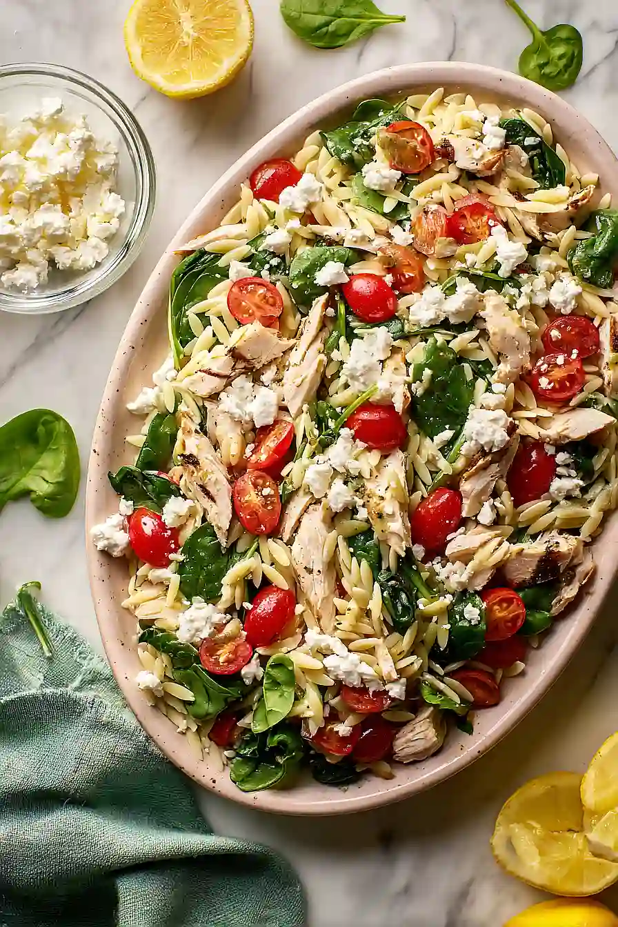 spinach salad with chicken and goat cheese