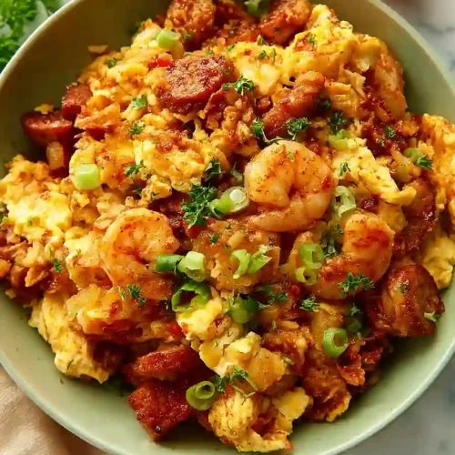 jambalaya hash and eggs