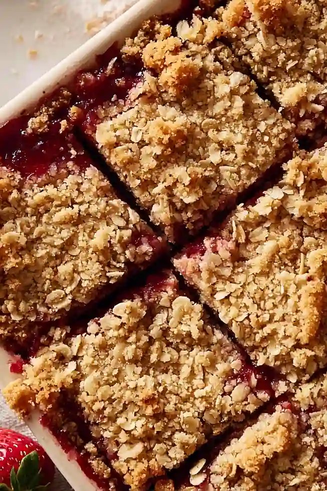 strawberry oatmeal bars