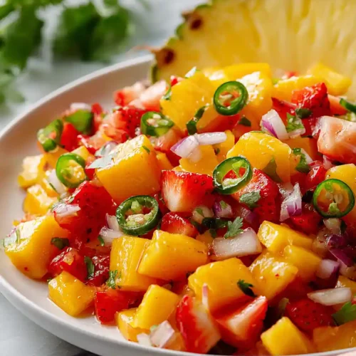 strawberry pineapple mango salsa