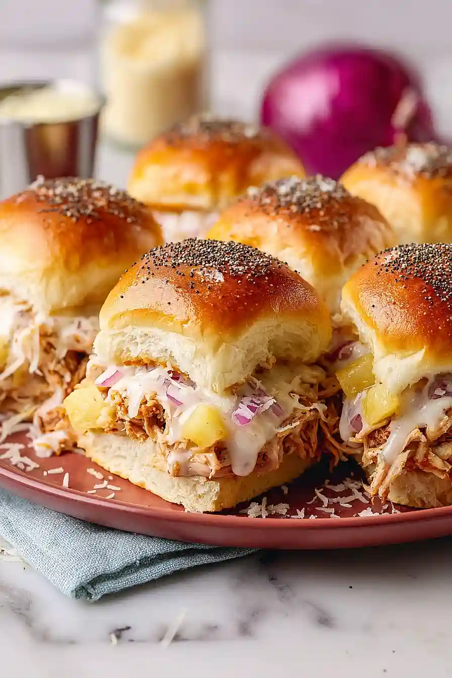 hawaiian chicken sliders