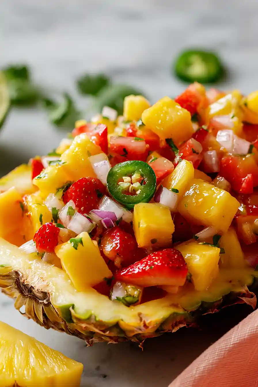 strawberry pineapple mango salsa
