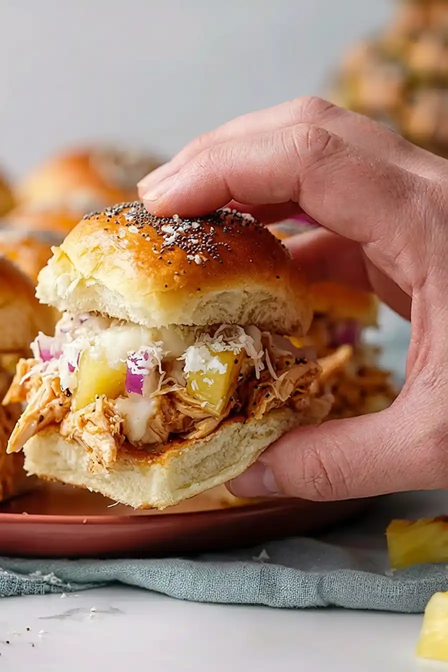 hawaiian chicken sliders
