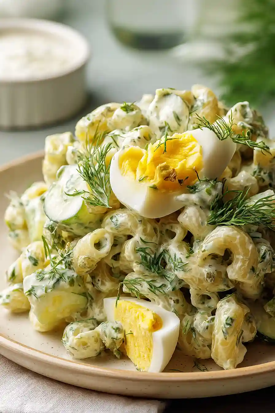 dill pickle macaroni salad