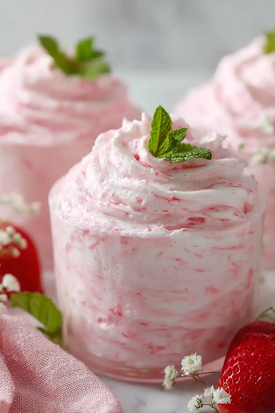 strawberry mousse