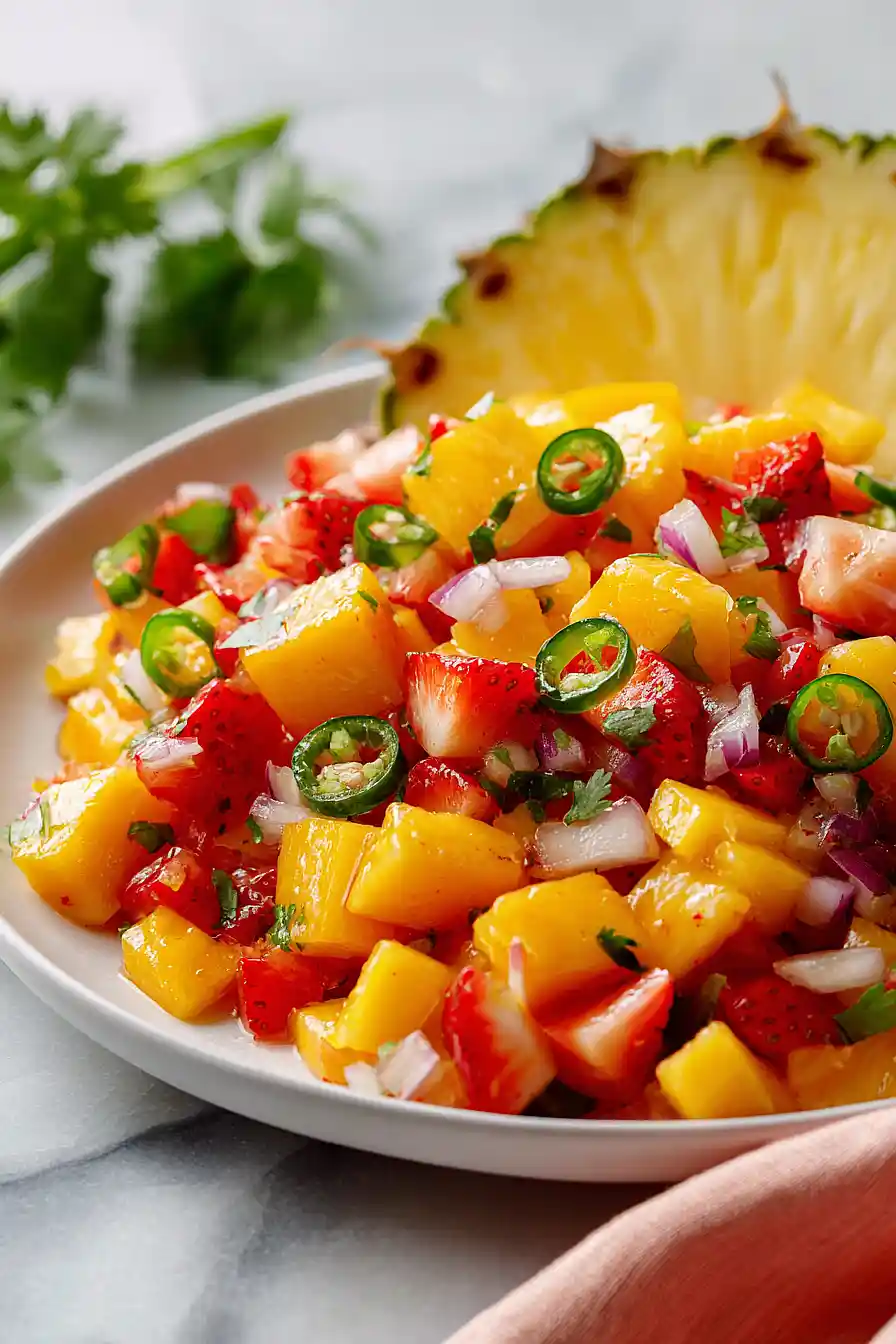 strawberry pineapple mango salsa
