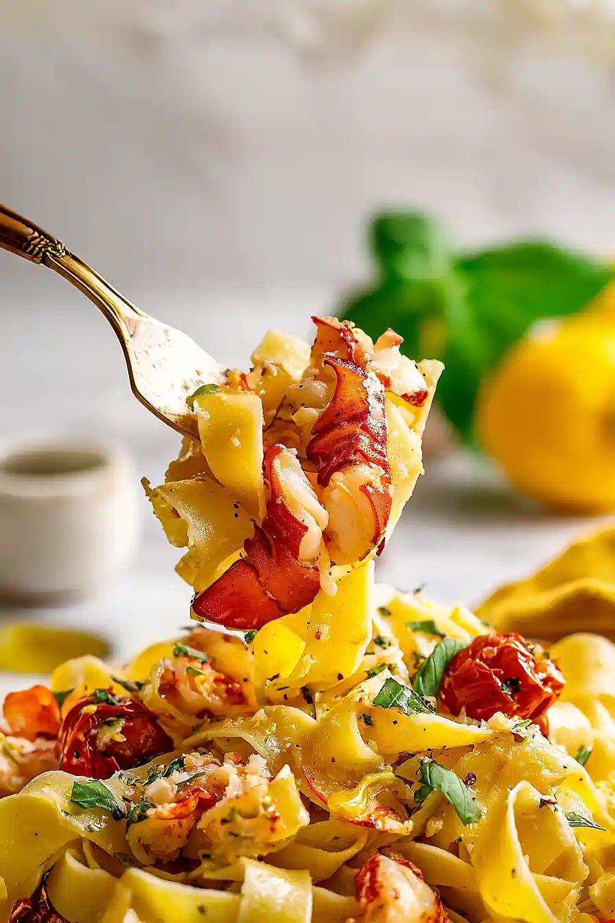 summer lobster pasta