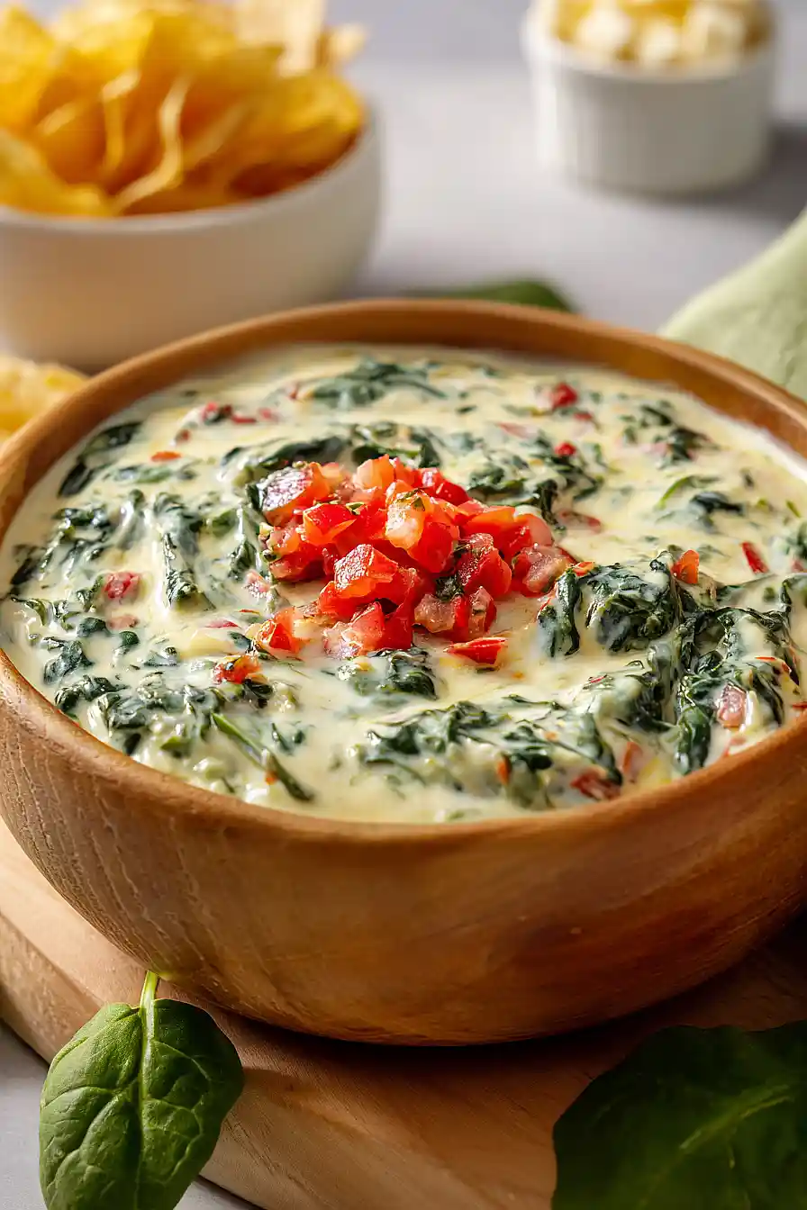 spinach queso dip