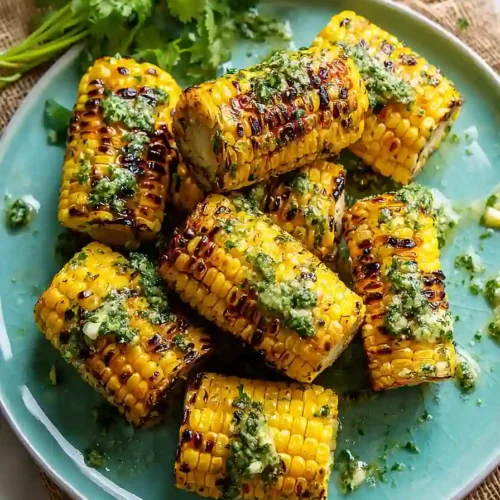 corn on the cob with lime butter