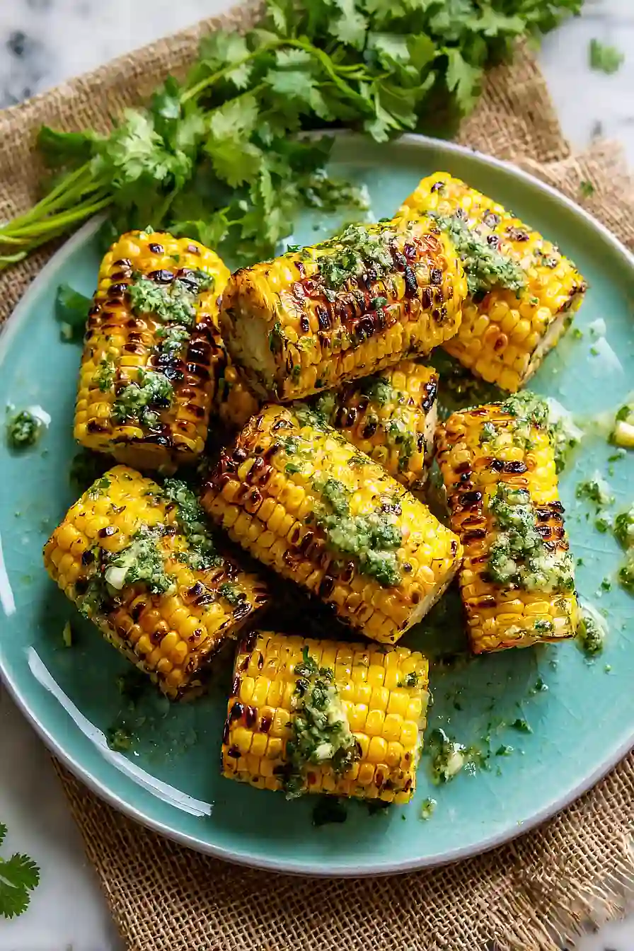 corn on the cob with lime butter