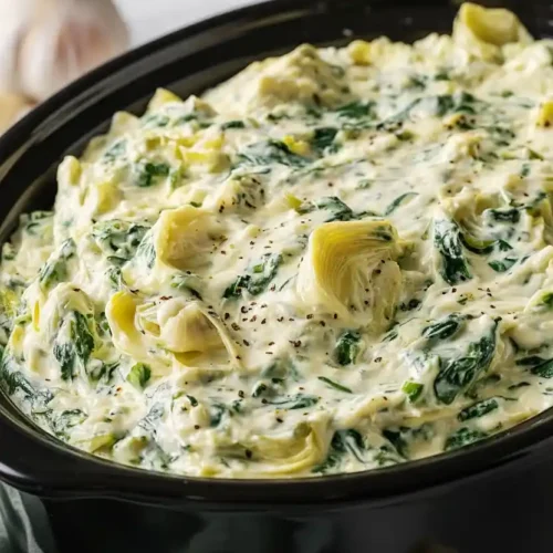crockpot spinach artichoke dip