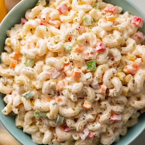 macaroni salad with evaporated milk