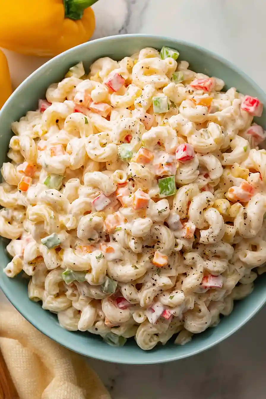 macaroni salad with evaporated milk