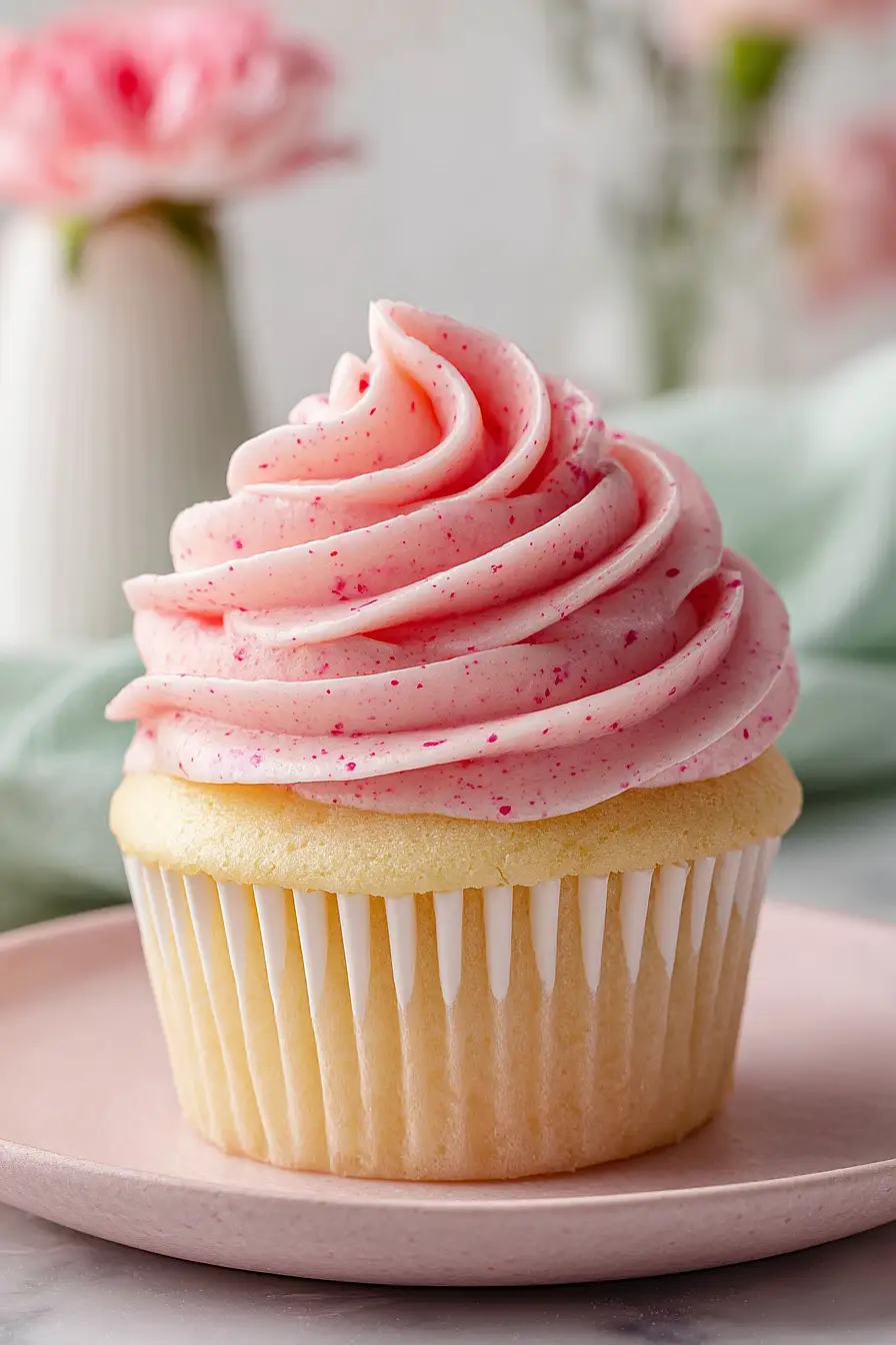 strawberry lemonade cupcakes