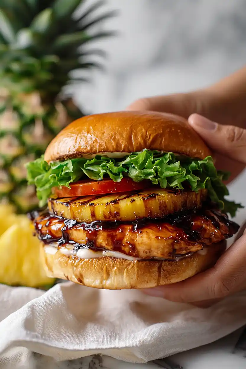 chicken teriyaki burger