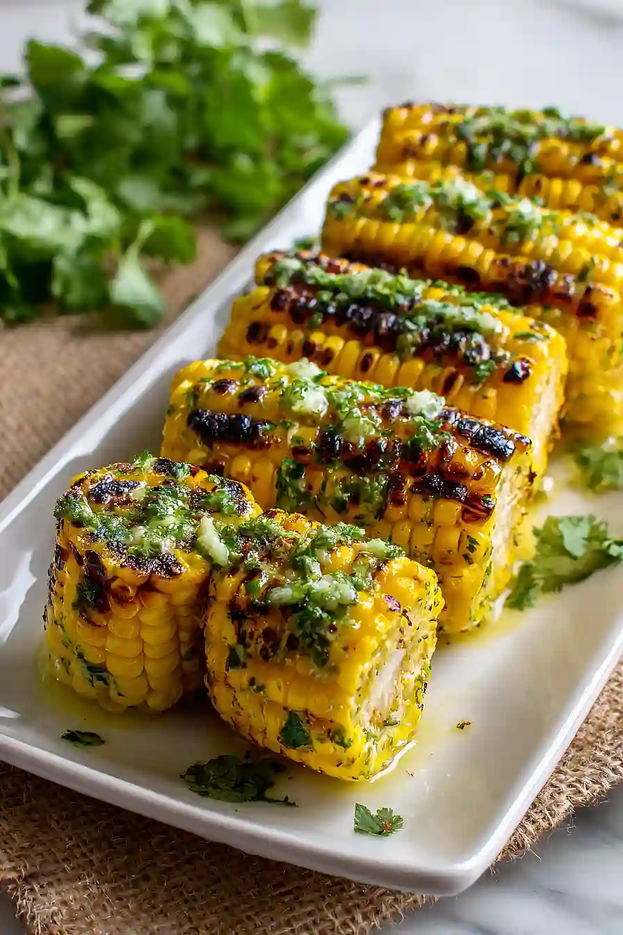 corn on the cob with lime butter