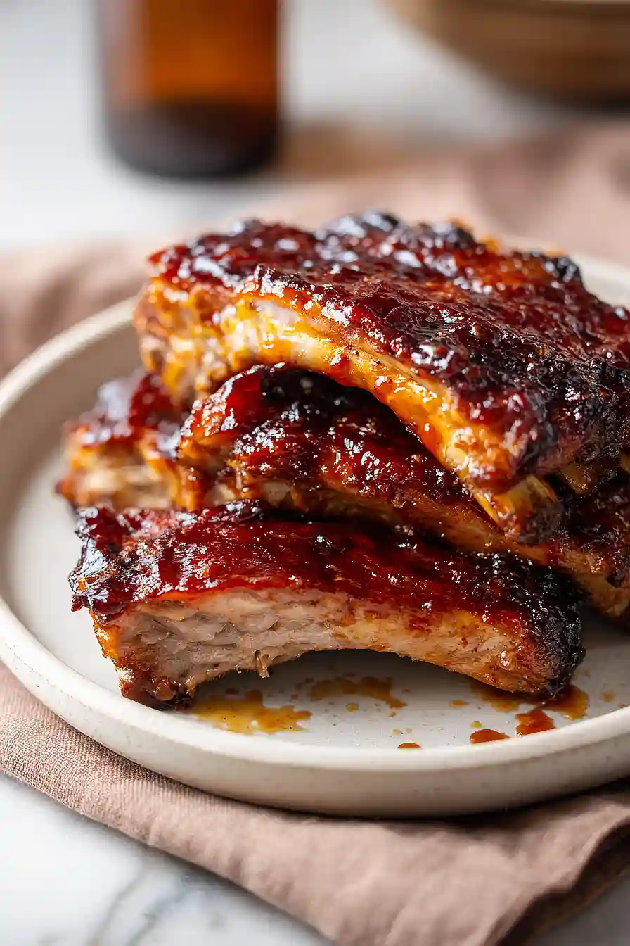 bbq ribs with beer