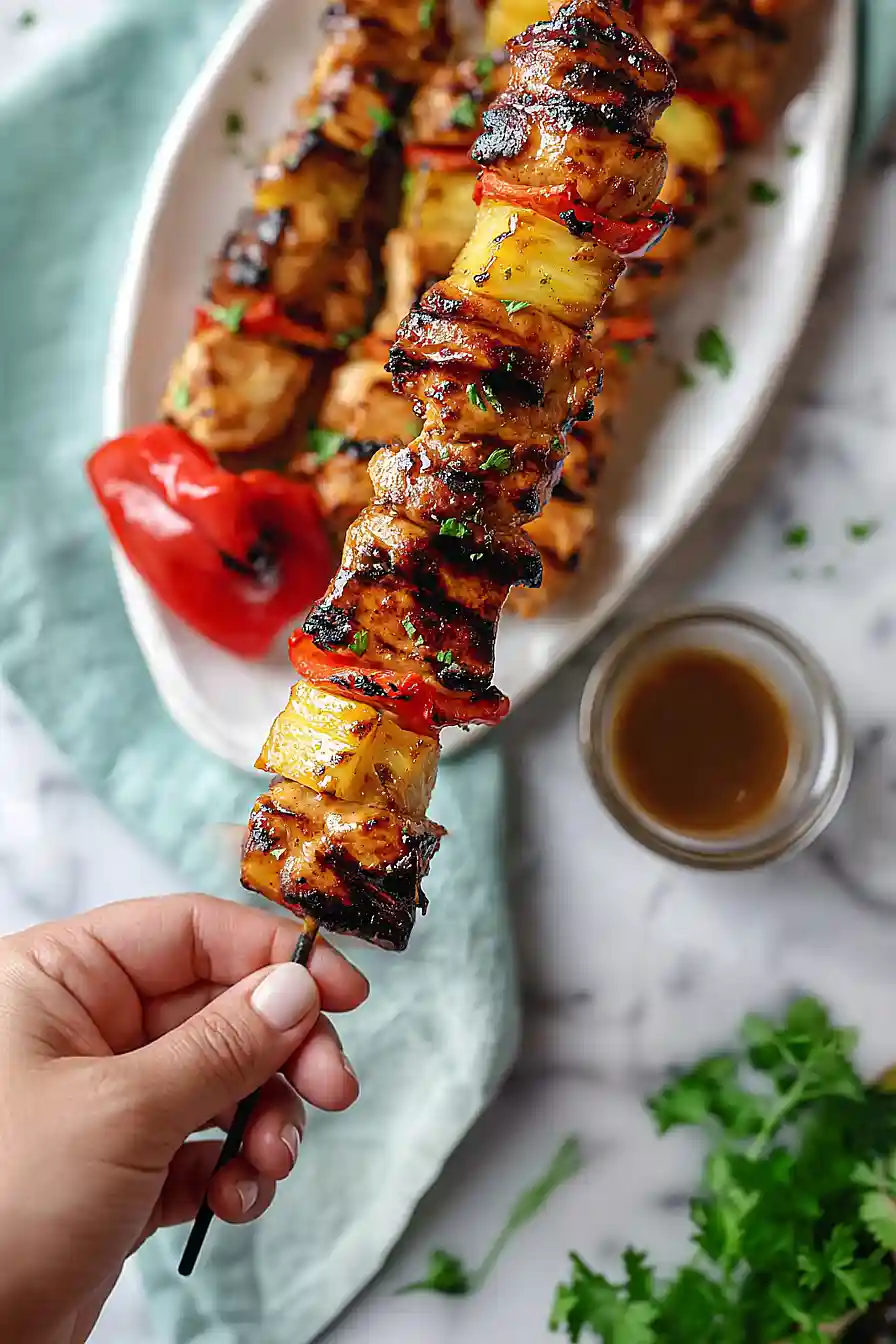 hawaiian chicken kabobs