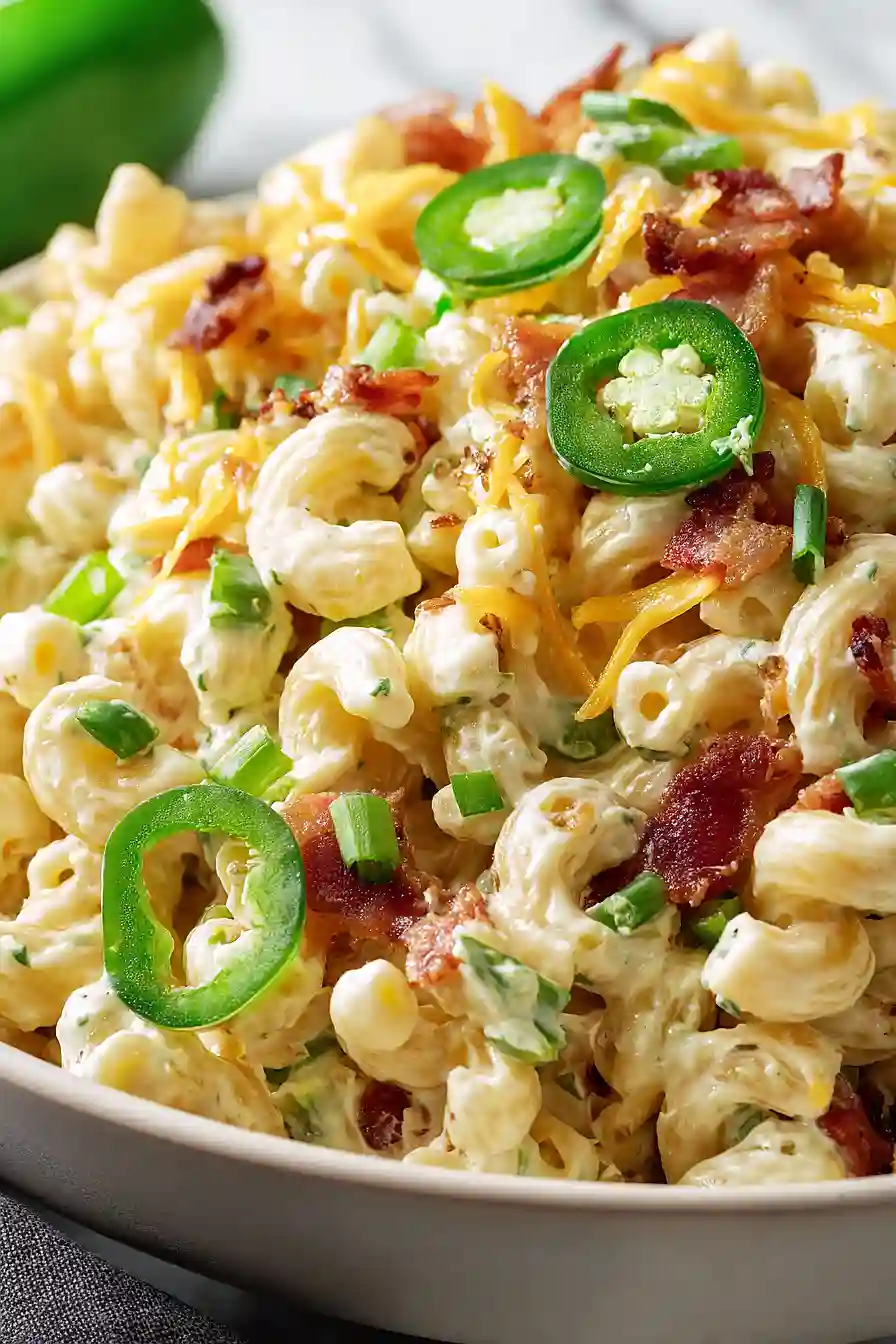 jalapeño popper pasta salad