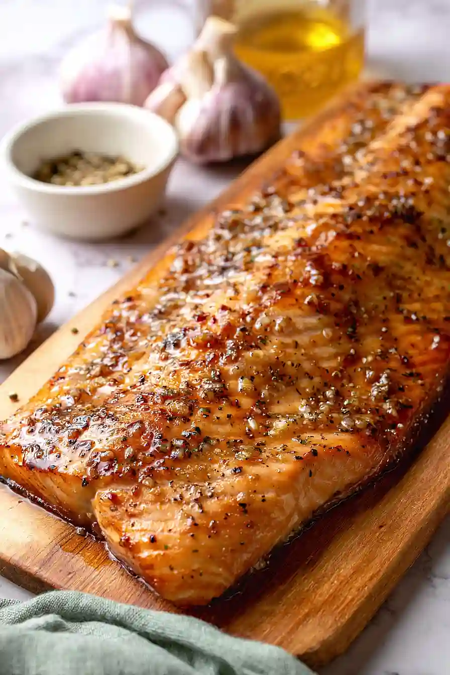 grilled honey garlic salmon