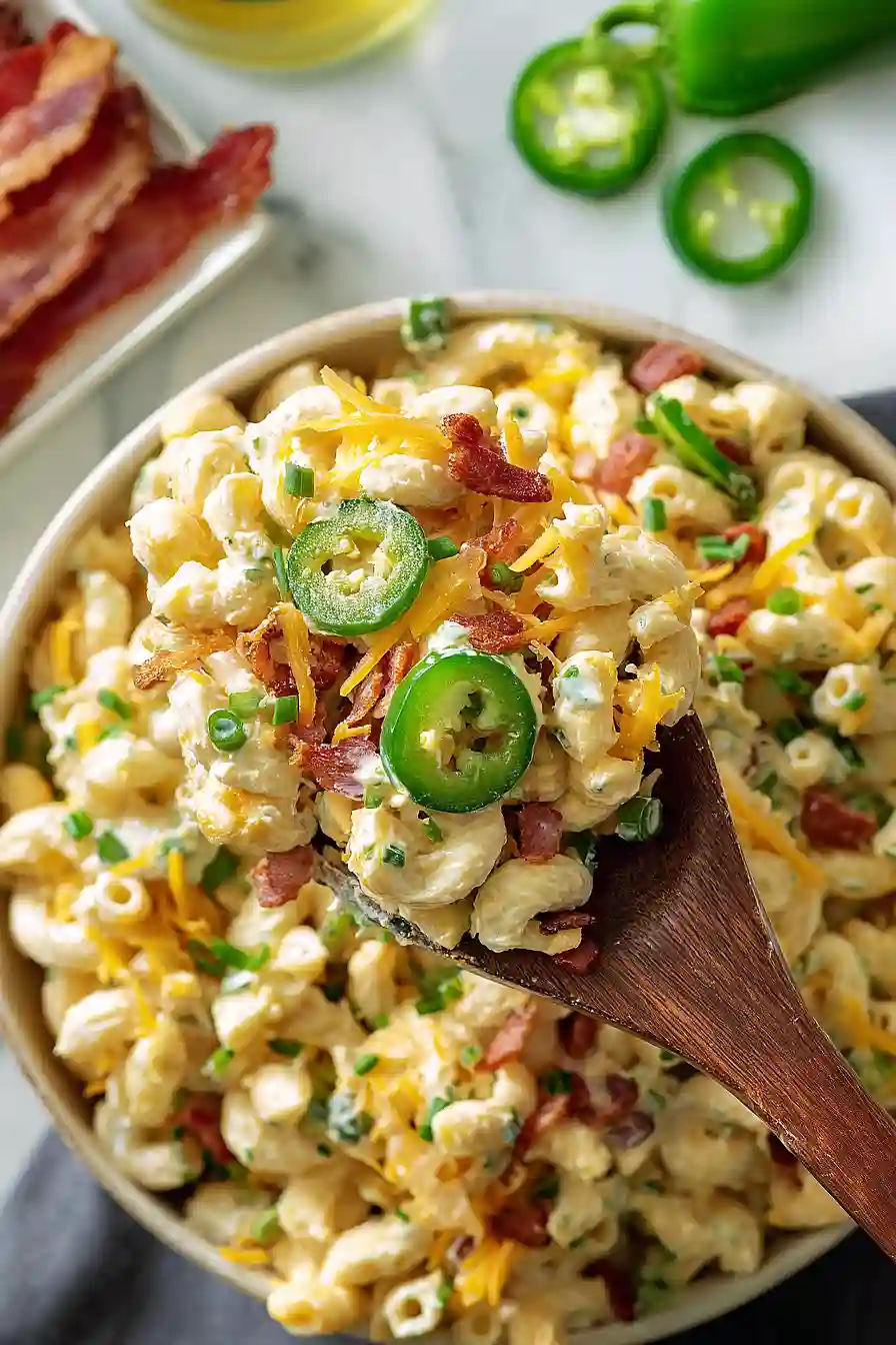 jalapeño popper pasta salad