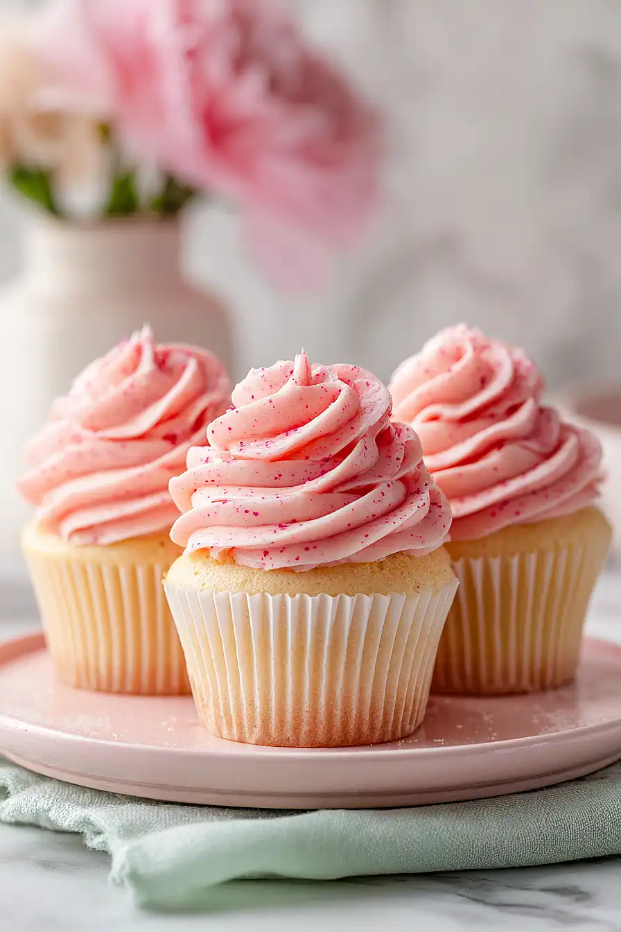 strawberry lemonade cupcakes