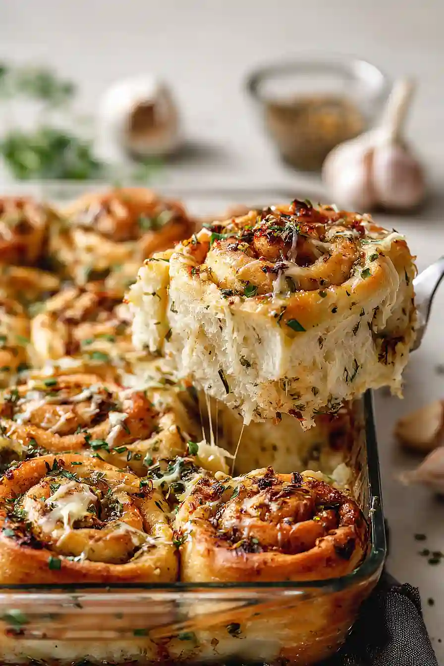 garlic bread cinnamon rolls