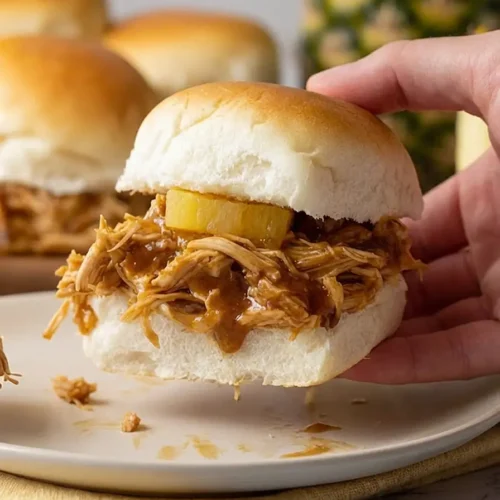 crockpot hawaiian chicken sandwiches