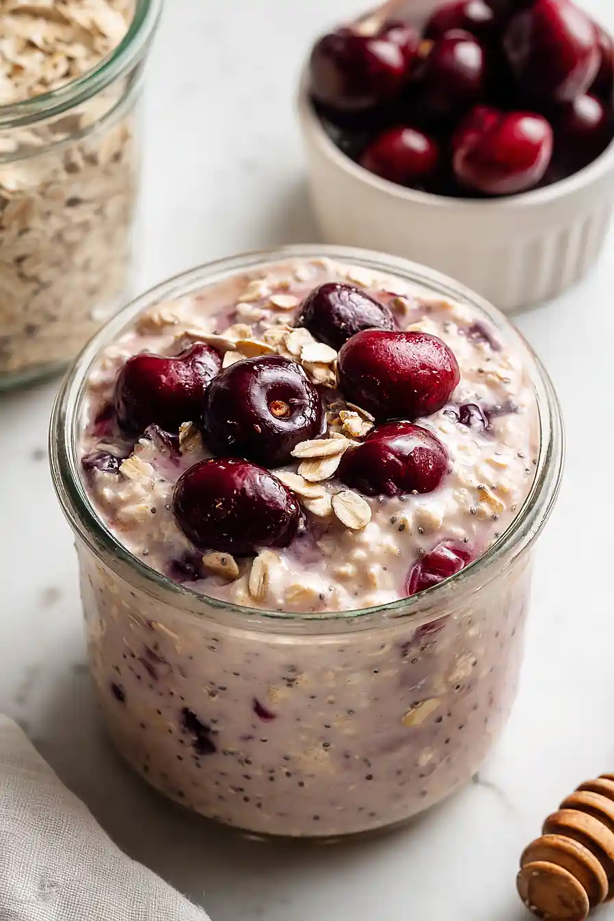 cherry overnight oats