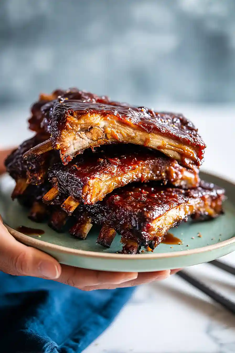 bbq ribs with coke