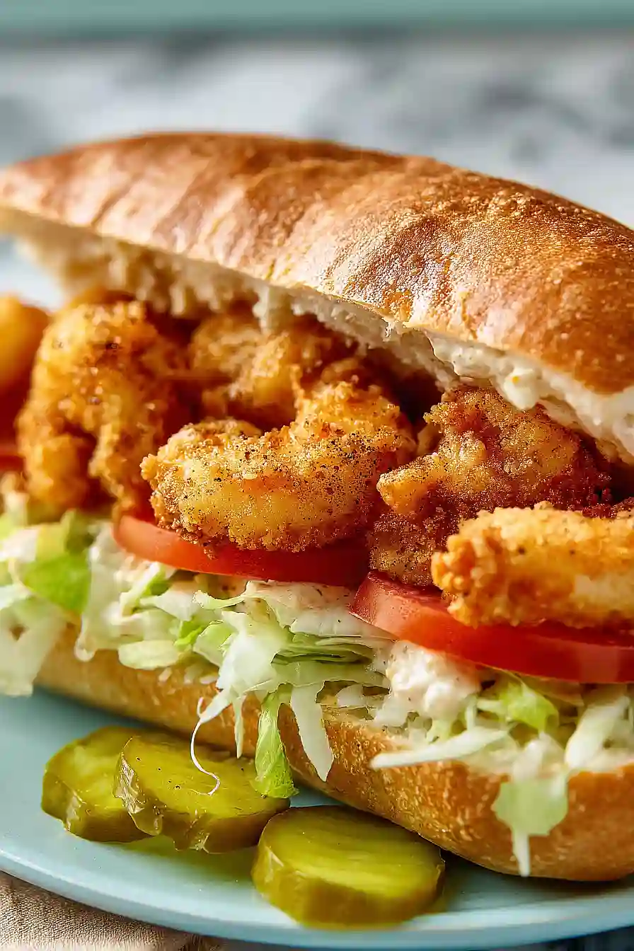 fried shrimp po boy