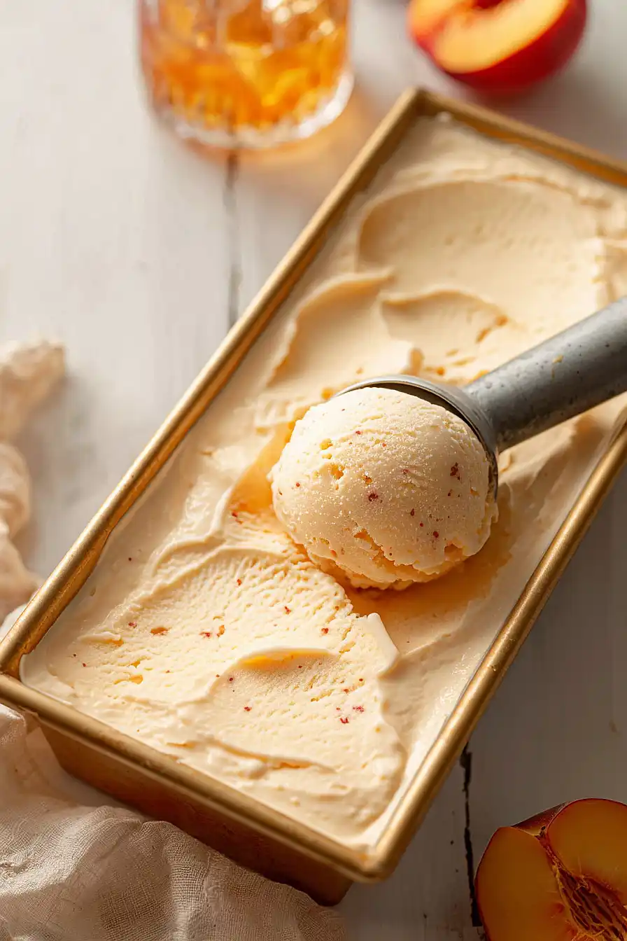 peach custard ice cream