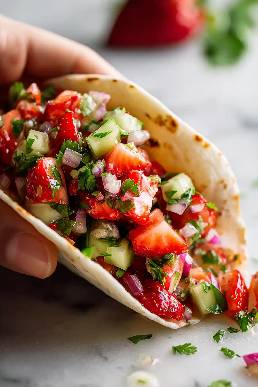 strawberry and cucumber salsa