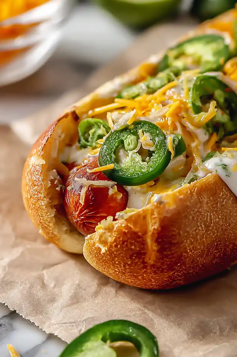 jalapeño popper hot dogs