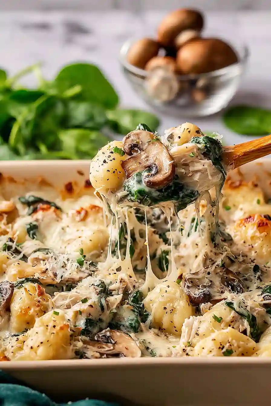 spinach chicken gnocchi
