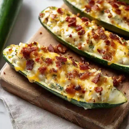 jalapeño popper zucchini boats
