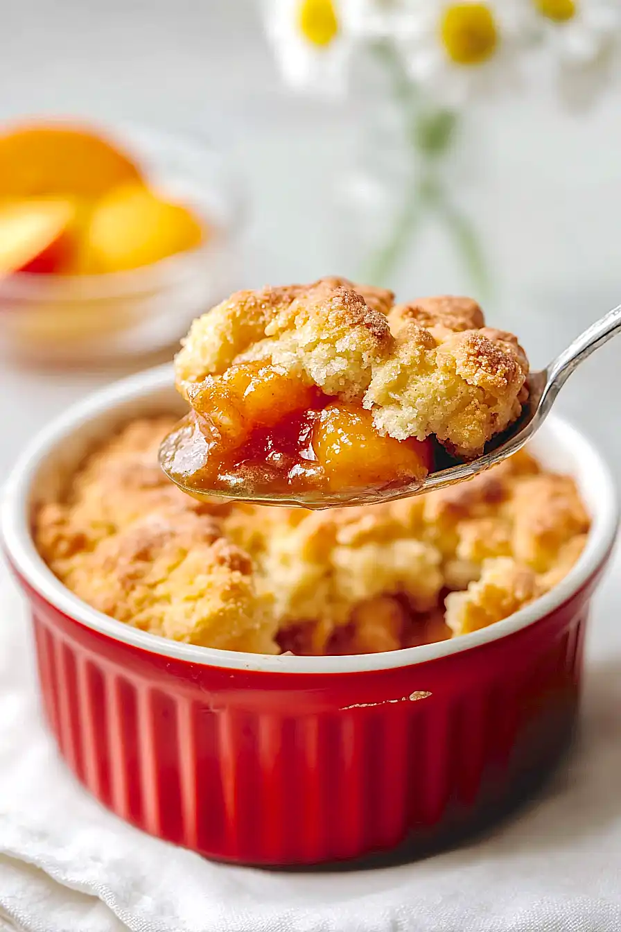 air fryer peach cobbler