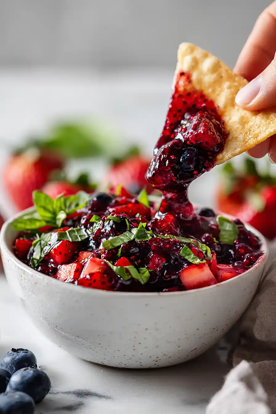 blueberry strawberry salsa