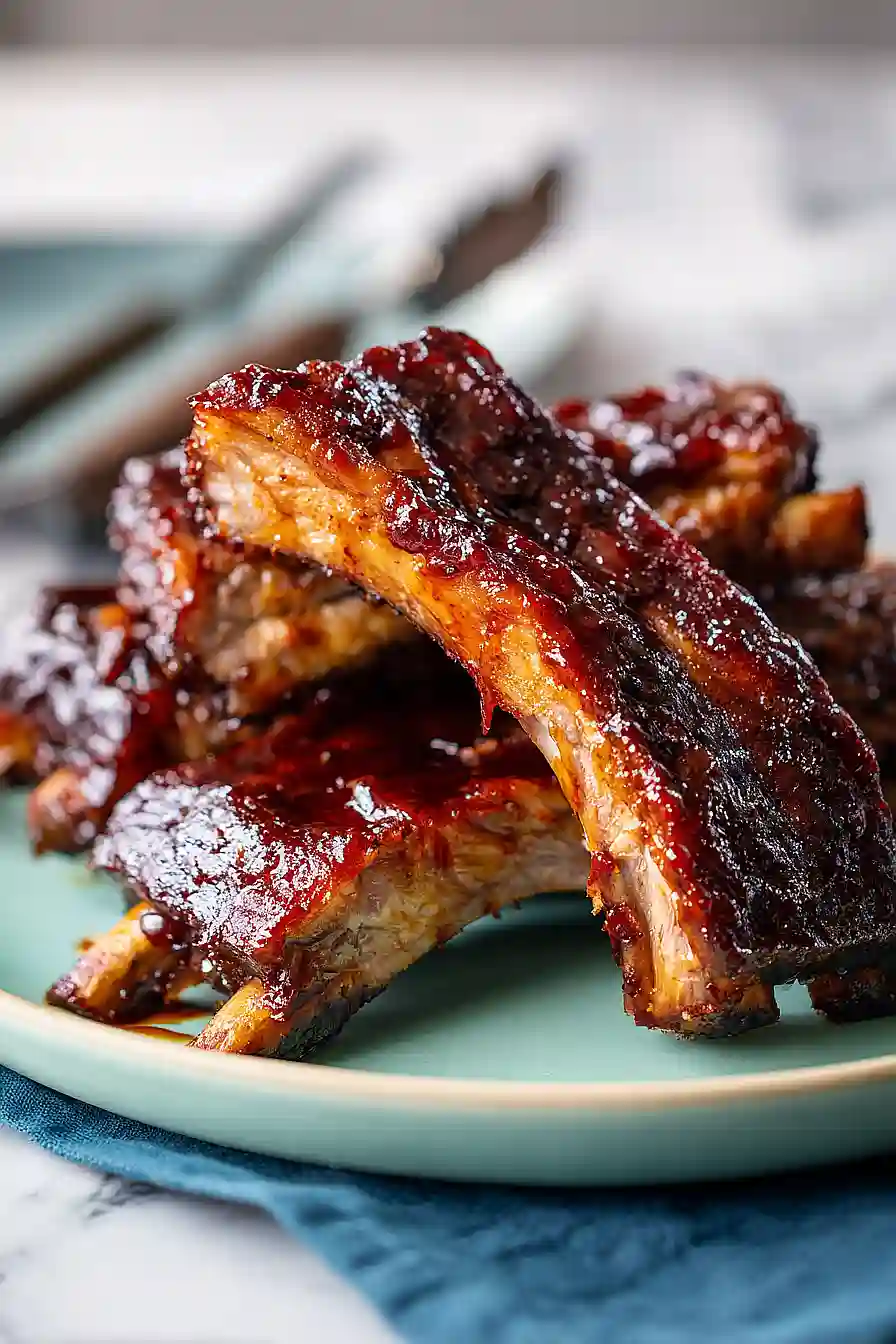 bbq ribs with coke