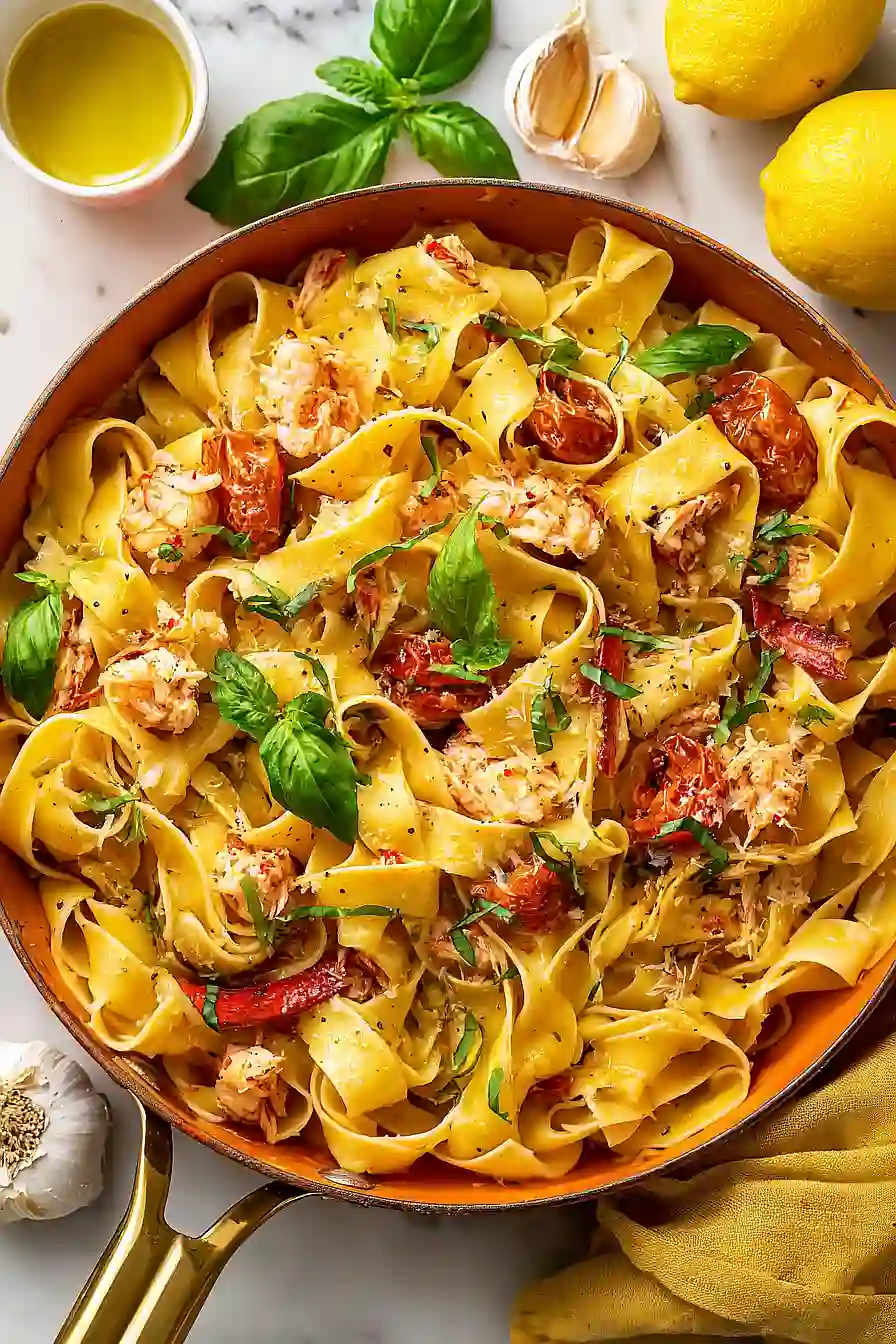 summer lobster pasta