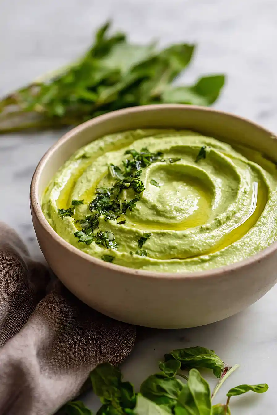 radish greens hummus