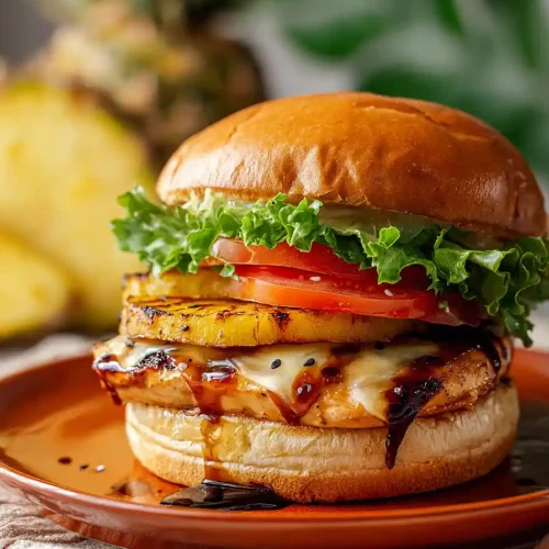 chicken teriyaki burger