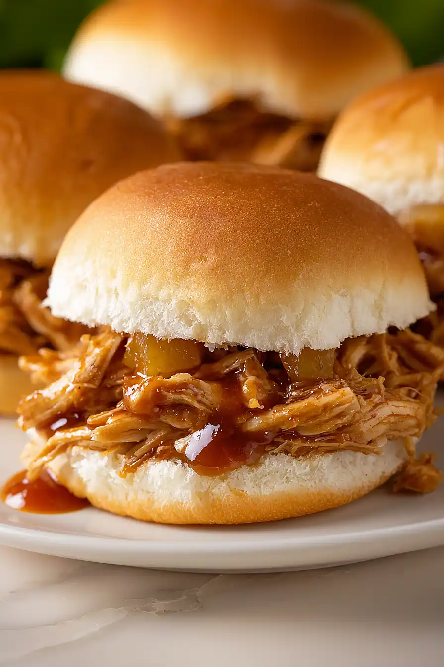 crockpot hawaiian chicken sandwiches