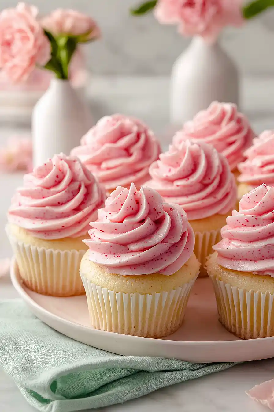strawberry lemonade cupcakes