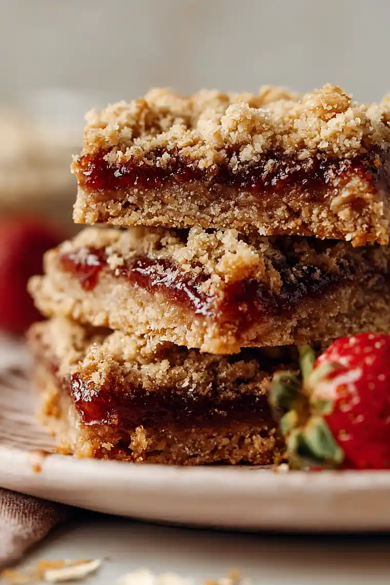 strawberry oatmeal bars