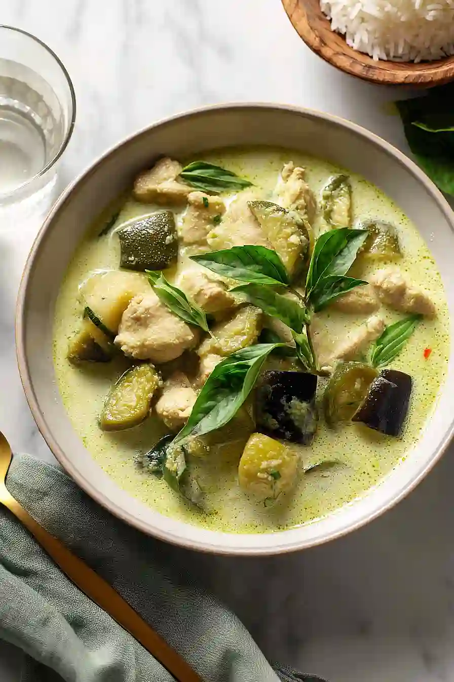 thai eggplant and chicken curry