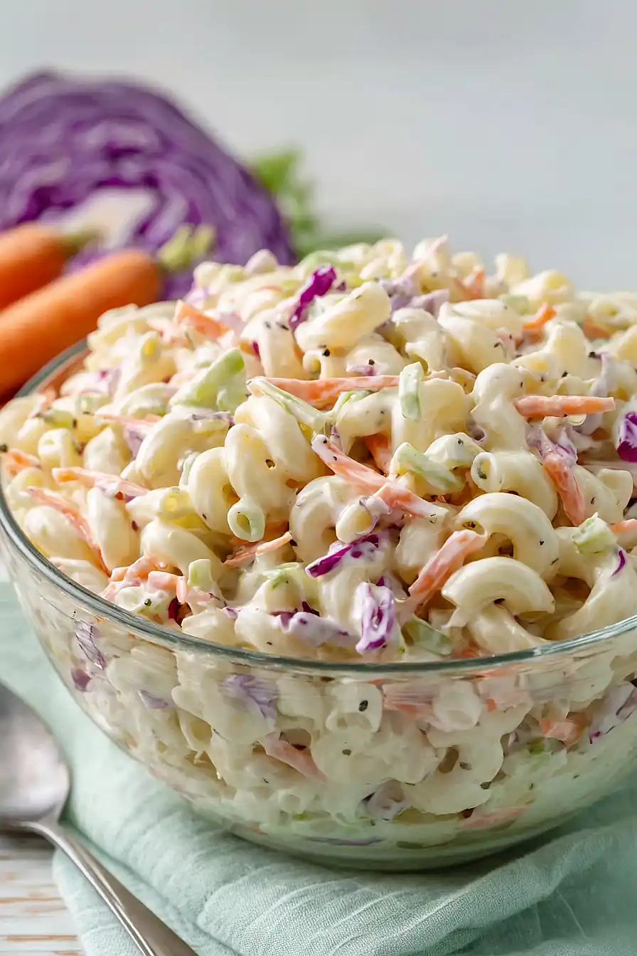 coleslaw pasta salad