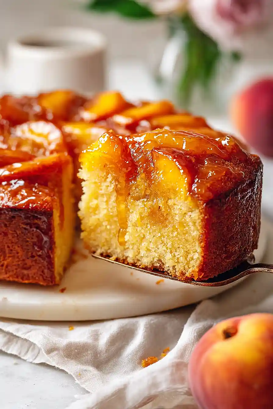 peach cobbler pound cake