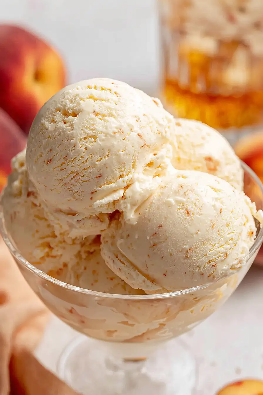 peach custard ice cream